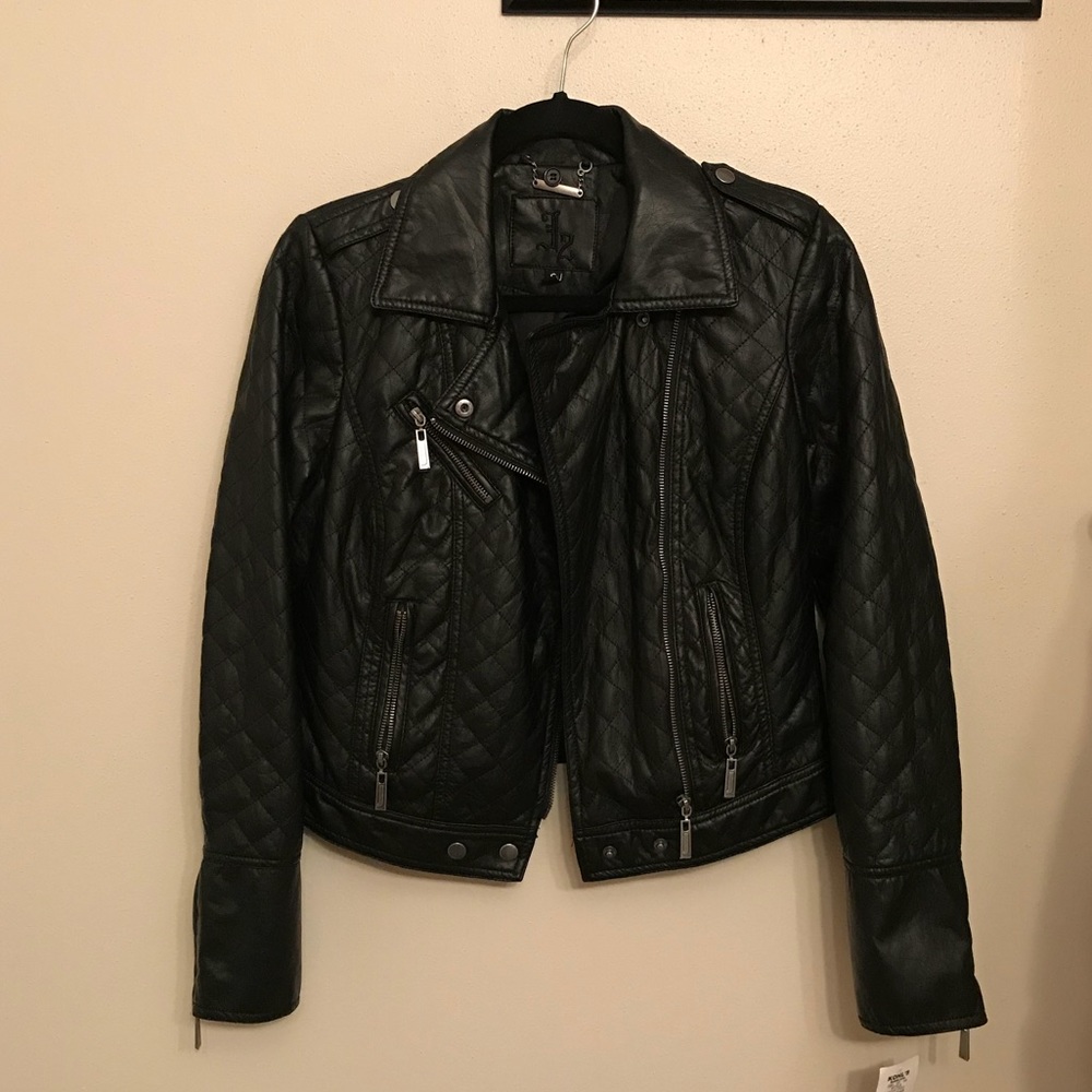 Faux leather jacket